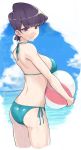  1girl bikini black_hair komi-san_wa_komyushou_desu komi_shuuko milf short_hair swimsuit 