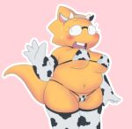  1girl 2020s 2021 2d adorable alphys animal_ears animal_print anthro anthro_only armwear aruput aruput_ut barely_visible_genitalia belly big_breasts bikini bikini_bottom bikini_top blush bodily_fluids breasts buckteeth cameltoe chubby chubby_anthro chubby_female clothed clothing cow_ears cow_headband cow_horns cow_print cow_print_armwear cow_print_bikini cow_print_legwear cow_print_thighhighs cowboy_shot cute deep_navel digital_media_(artwork) dinosaur dinosaur_girl elbow_gloves eyewear fake_animal_ears fake_ears fake_horns female female_anthro female_only front_view gesture glasses gloves handwear legwear lizard lizard_girl lizard_tail long_gloves looking_at_viewer monster monster_girl navel non-mammal_breasts open_mouth open_smile outline overweight overweight_anthro overweight_female partially_visible_vulva pink_background portrait pussy pussy_peek reptile reptile_girl reptile_tail scales scalie scalie_female shortstack simple_background skimpy slightly_chubby smile solid_color_background solo solo_anthro solo_female stockings string_bikini sweat swimwear tail teeth thick_tail thick_thighs three-quarter_portrait three-quarter_view undertale undertale_(series) waving white_outline yellow_body yellow_scales yellow_skin 