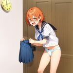  ai_generated angry blue_panties blush classroom clothes_stolen clothes_thief embarrassed embarrassed_underwear_female euf forced_exposure forced_presentation glasses glj-enf holding_skirt humiliated humiliation no_pants no_skirt panties pantsless public_exposure public_humiliation public_indecency public_nudity schoolgirl serafuku shocked shocked_expression skirt_removed stolen_clothes stripped undressed yelling 