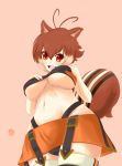 animal_ears arc_system_works artist_request blazblue blazblue:_continuum_shift breasts cleavage makoto_nanaya panties smile squirrel_ears squirrel_girl squirrel_tail tail underboob underwear