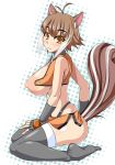 animal_ears arc_system_works blazblue blazblue:_continuum_shift blush breasts highres huge_breasts kirise_mitsuru makoto_nanaya nanaya_makoto nipple nipples smile squirrel_ears squirrel_girl squirrel_tail tail