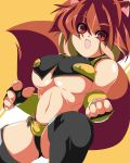 animal_ears arc_system_works blazblue blazblue:_continuum_shift blush breasts cleavage makoto_nanaya smile squirrel_ears squirrel_girl squirrel_tail tail