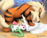 1boy 1girl 69 69_position arcanine breasts erection fellatio female_pokemon gardevoir interspecies irrumatio male/female male_human male_pokemon nude oral oral_penetration oral_sex penis penis_in_mouth pokemon public pussylicking spaca