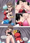  bbmbbf big_breasts comic cum leaf_(pokemon) lucky_me oral palcomix pokemon pokepornlive pussylicking red_(pokemon) 