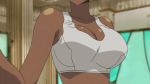 basquash! big_breasts bouncing_breasts bra breasts cleavage close_up gif miyuki_ayukawa