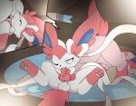  2boys 69 69_position balls blush closed_eyes fellatio gen_6_pokemon gif km-15 male male/male nintendo one_eye_closed oral oral_sex penis pokemon sex sylveon yaoi 