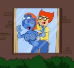 against_glass badbrains doggy_position family_guy lois_griffin marvel mystique_(cosplay) neil_goldman sex wolverine_(cosplay) x-men