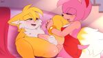  amy_rose futanari futanari_on_male gif krazyelf sonic_the_hedgehog_(series) tails_the_fox 