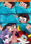  1boy 3_girls black_hair brown_eyes brown_hair couples eclipsa_butterfly fellatio hekapoo janna_ordonia licking_penis marco_diaz multiple_fellatio oral orange_eyes penis penis_lick purple_eyes red_hair star_vs_the_forces_of_evil teal_hair triple_fellatio zaicomaster14 