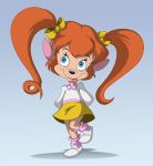 blue_eyes disney goof_troop orange_hair pistol_pete solo tongue twin_tails