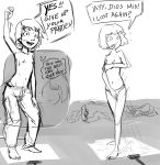  gunnerkrigg_court katerina_donlan panties paz_cadena-blanco short_hair sketch stripping webcomic 