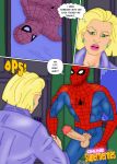 aunt_may betty_brant blonde_hair brunette comic cum fellatio filming huge_breasts marvel mary_jane_watson masturbation online_superheroes peter_parker red_hair reporter spider-man spider-man:_the_animated_series spider-man_(series) torn_clothes