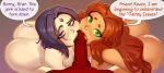 2_girls dat_ass dc_comics edit erection father_&_daughter fellatio incest koriand'r looking_at_viewer rachel_roth raven_(dc) saneperson starfire teen_titans trigon