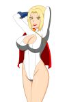1girl big_breasts blackangel014 blonde_hair breasts brown_eyes cleavage_cutout cosplay female_only highleg huge_breasts naruto pervyangel power_girl_(cosplay) solo_female tsunade