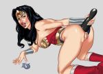 1girl anal_insertion anal_masturbation ass dc_comics dildo dildo_in_ass female_masturbation female_only kinkyjimmy masturbation pussy solo_female wonder_woman