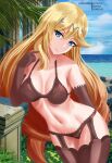  1girl 1girl alluring alternate_costume blonde_hair bra breasts fuzzlogik mythra nintendo panties tagme xenoblade_(series) xenoblade_chronicles_2 