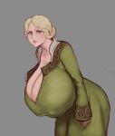 blonde_hair elden_ring gigantic_ass gigantic_breasts green_eyes hourglass_figure milf rya_(elden_ring) sexy shinyglute