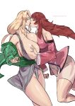  2_girls fuka fuka_(naruto) fuuka fuuka_(naruto) gigantic_breasts kissing lemonbizate naruto_shippuden red_hair tsunade voluptuous yuri 