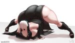 black_hair gigantic_ass gigantic_breasts goth gothmom hidden_eyes hourglass_figure marauder6272 milf original_character sexy white_hair