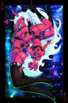  ass breasts female female_only kneesocks_daemon monster_girl panty_&amp;_stocking_with_garterbelt playing_card scanty_daemon shadman 