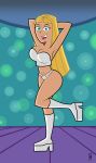 big_breasts blonde_hair blue_eyes breasts britney_britney cleavage lingerie long_hair solo the_fairly_oddparents