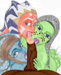 aayla_secura ahsoka_tano barriss_offee bbc color dark_skin edit erection fellatio foursome interracial interspecies licking mirialan oral pov prophet smile star_wars togruta twi'lek