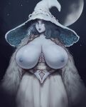  blue_eyes blue_hair blue_skin elden_ring gigantic_ass gigantic_breasts hourglass_figure milf ranni_(elden_ring) ranni_the_witch sexy shinyglute 