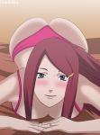 ass big_breasts blue_eyes bra breasts darkalx kushina_uzumaki milf naruto panties red_hair