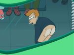  ass ass_press ass_rub ass_shake futurama gif mooning pants_down philip_j._fry rub window 