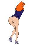 ass daphne_blake dress hairband orange_hair purple_clothing rorschach089 scooby-doo torn_clothes torn_dress