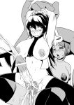 2girls areolae black_legwear blush breasts censored cerebella_(skullgirls) cum cum_while_penetrated dark_skin erection facial_tattoo filia_(skullgirls) fucked_silly futa_with_futa futanari futanari_with_futanari hat huge_breasts large_penis living_clothes long_hair monochrome multiple_girls multiple_penises necktie nipples no_testicles nude penis pinky_out pointless_censoring prehensile_hair pubic_hair pussy rolling_eyes samson_(skullgirls) skullgirls spread_legs sweat tattoo tears thighhighs tongue tongue_out torogao usagi_niku vice-versa_(skullgirls)