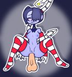 anal artist_request blue_skin disembodied_penis leviathan_(skullgirls) sienna_contiello skullgirls squigly_(skullgirls) stitched_mouth striped_legwear striped_sleeves zombie_girl