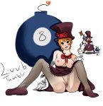  artist_name breasts daydreamingdemon george_bomb_(skullgirls) peacock_(skullgirls) presenting_pussy skullgirls 