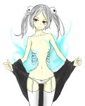 artist_request bloody_marie_(skullgirls) gray_hair lab_zero_games marie_korbel pigtails skullgirls skulls topless_(female)