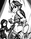  assisted_exposure chink erin_fitzgerald feng_(skullgirls) hair_over_one_eye huge_breasts krieg_(skullgirls) lab_zero_games long_hair monochrome pantsing parasoul_(skullgirls) skullgirls vaginal yellow_eyes 