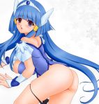  1girl aoki_reika ass black_thong blue_eyes blue_hair cure_beauty long_hair magical_girl precure solo thong underwear 