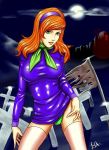  cemetery daphne_blake full_moon night outside panties scooby-doo spooky 