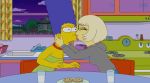 animated gif kissing lady_gaga lesbian marge_simpson the_simpsons yellow_skin yuri