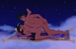 aladdin aladdin_(series) breasts canon_couple completely_nude disney husband_and_wife magic_carpet penis_in_pussy princess_jasmine sex sfan