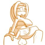  anal ass big_breasts breasts butt drooling echidna female fupoo human interspecies saliva sega sonic_(series) tikal_the_echidna 