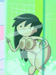  1girl ass beth_tezuka black_eyes black_hair bravest_warriors breasts bubble_butt grimphantom grimphantom_(artist) hair long_hair nipples nude shiny shiny_skin smile water wet 