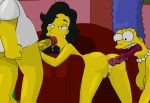 anus dildo gif homer_simpson marge_simpson the_simpsons yellow_skin