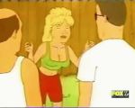  big_breasts bill_dauterive bouncing_breasts breasts censored cleavage gif hank_hill jump king_of_the_hill luanne_platter nipple_slip wardrobe_malfunction 