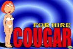 advertisement cougar family_guy lois_griffin white_bra white_panties white_underwear