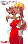 1girl animal_ears animated anthro baozi_(diives) breasts breasts_out_of_clothes chinese_clothes diives exposed_breasts exposing_chest female female_only flashing has_audio high_resolution inspecting missmoonified nipples patreon solo standing torn_clothes video voice_acted watermark webm