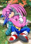  1girl archie_comics ass bbmbbf blue_fur hedgehog julie-su male mobius_unleashed outdoor_sex outside palcomix penis pink_fur sega sex sonic sonic_the_hedgehog sonic_the_hedgehog_(series) vaginal vaginal_penetration vaginal_sex 