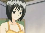 1girl black_hair camisole cattleya_glory female long_hair ponytail rave_master sad solo