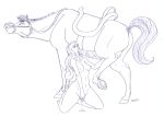  beastiality disney fellatio gwon horse line_art oral princess_aurora samson_(sleeping_beauty) sleeping_beauty 