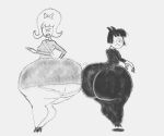  bimbo bumping_butts creepy_susie debbie_klimer goth huge_ass panties sketch tall the_oblongs wedgie 