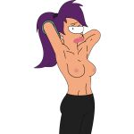 bare_breasts futurama gif gif hands_behind_head topless turanga_leela